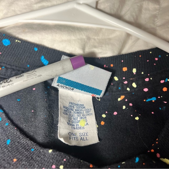 Vtg JIMMY’Z Shirt One size 90s JIMMY’Z. Splatter Paint RARE! - Picture 6 of 8